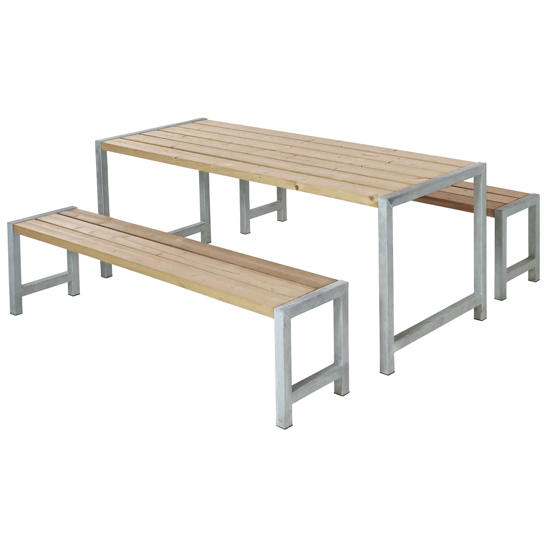 OSLO Outdoor-Sitzgruppe ThermoWood®, Tisch und 2 Bänke