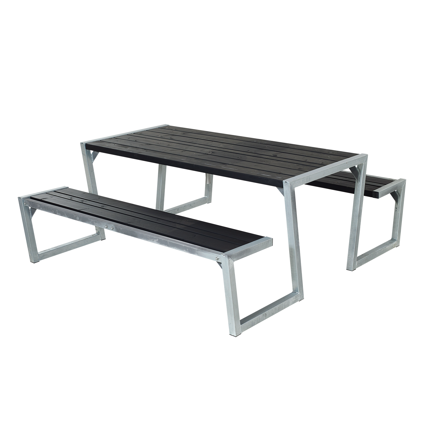 Berlin Outdoor-Sitzgruppe, Holz schwarz