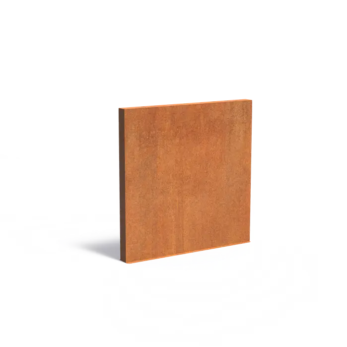 Sichtschutzwand Cortenstahl doppelwandig – 200 x 200 cm