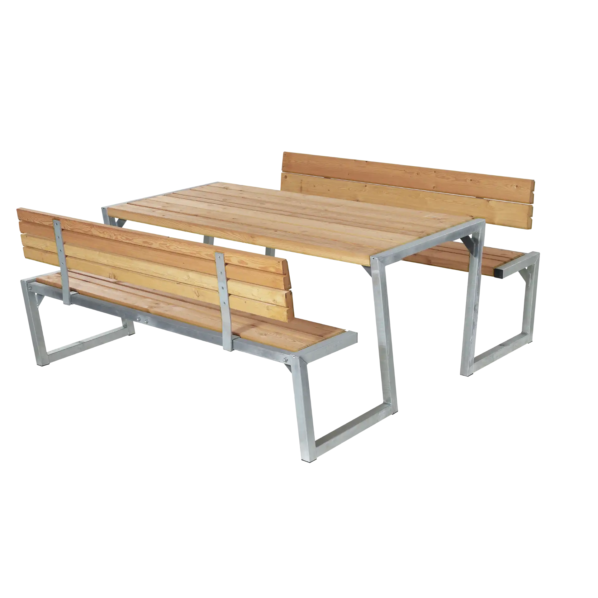 BERLIN Outdoor-Sitzgruppe, ThermoWood®, mit 2 Rückenlehnen 