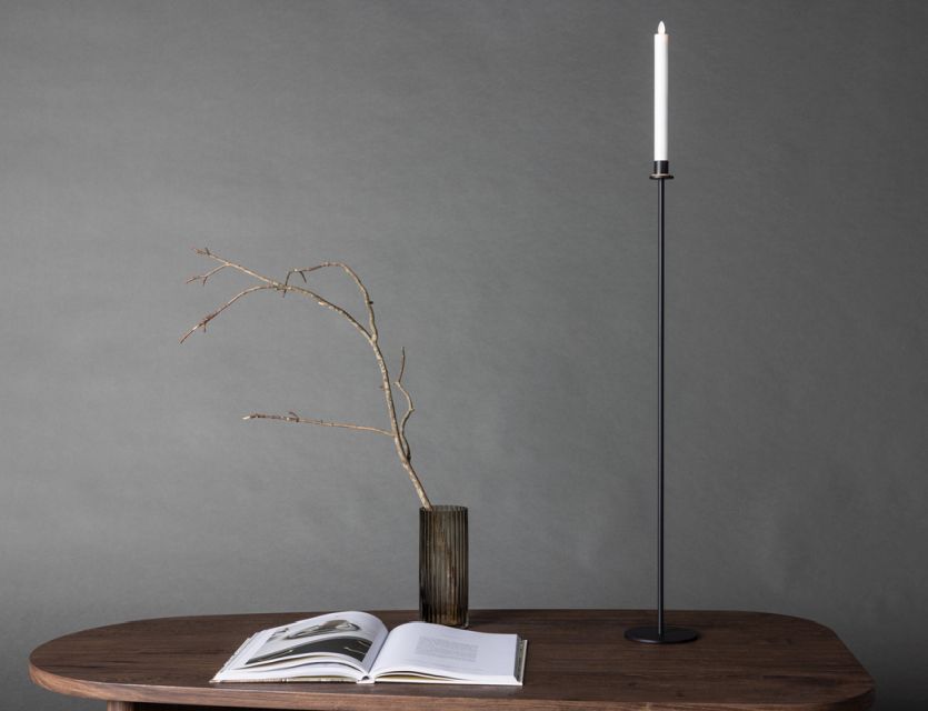 hoher-boden-kerzenstnder-schwarzes-eisen-led-kerze-flammenlos-102cm hoher-boden-kerzenstnder-schwarzes-eisen-led-kerze-flammenlos-102cm