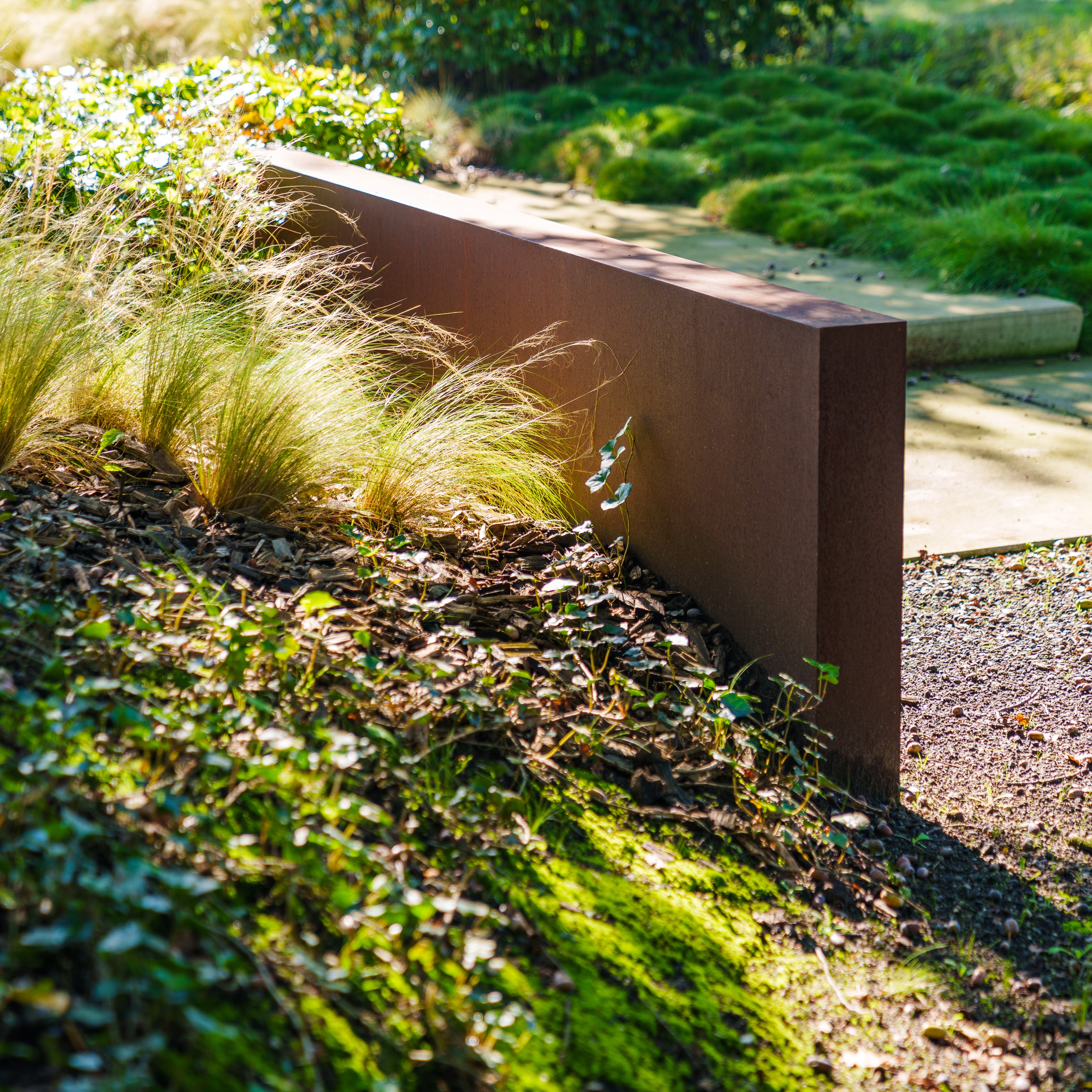 Sichtschutzwand Cortenstahl doppelwandig – 100 x 200 cm