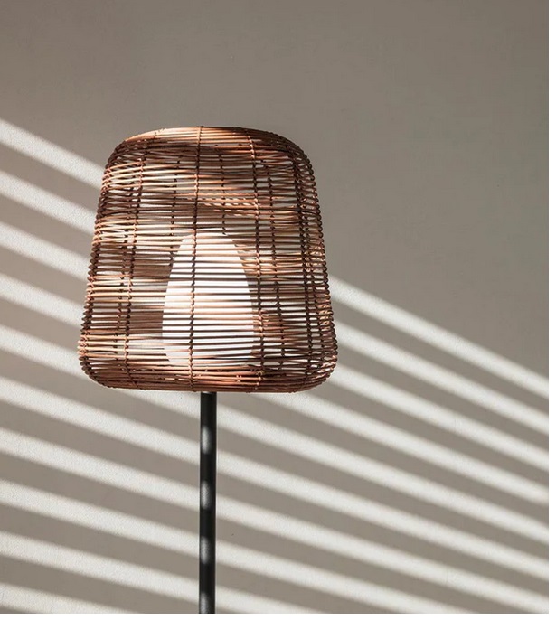 Rattan-Stehlampe BOHEME, 150 cm mit Kabel