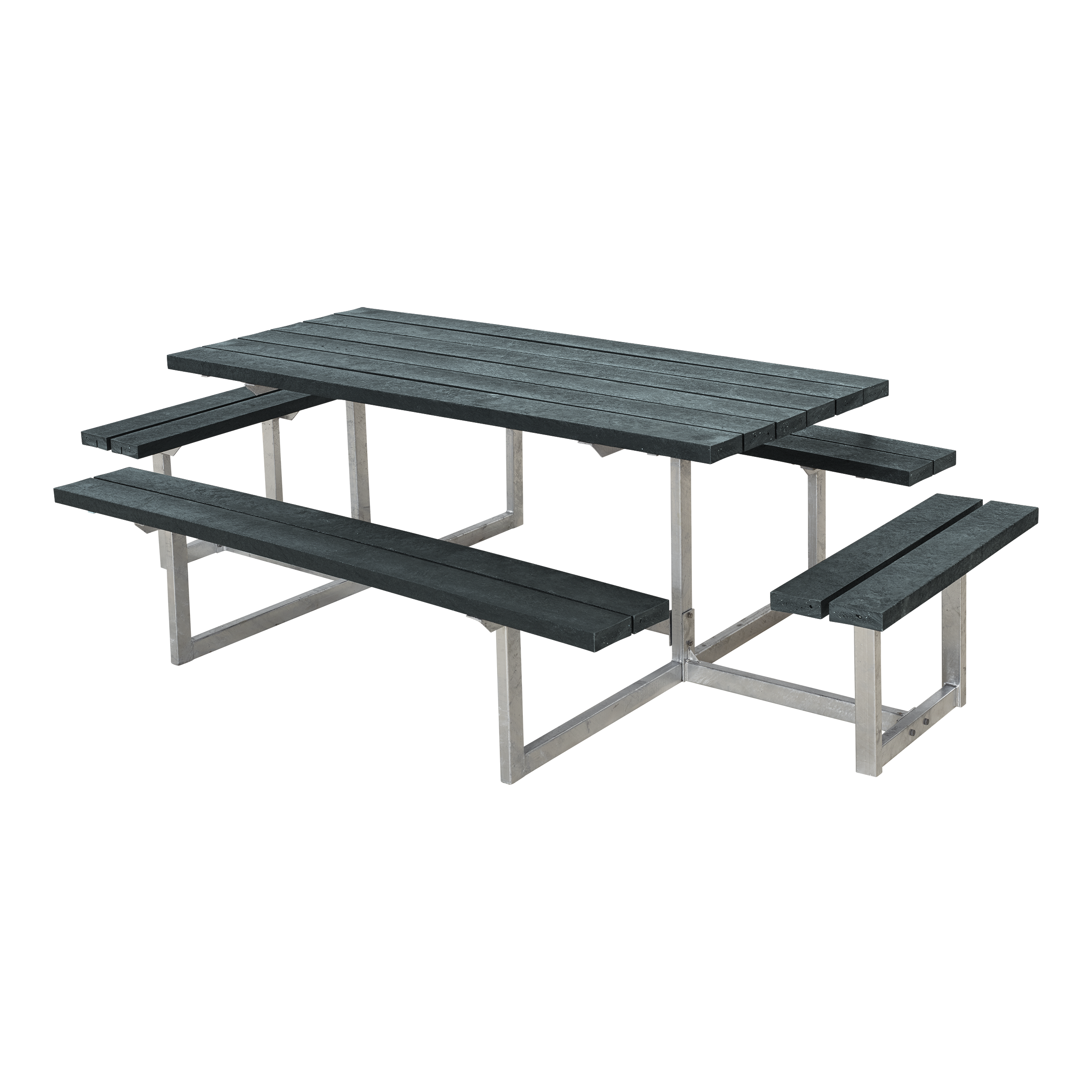VARIO Outdoor-Sitzgruppe mit 8 Sitzplätzen, ReTex grau