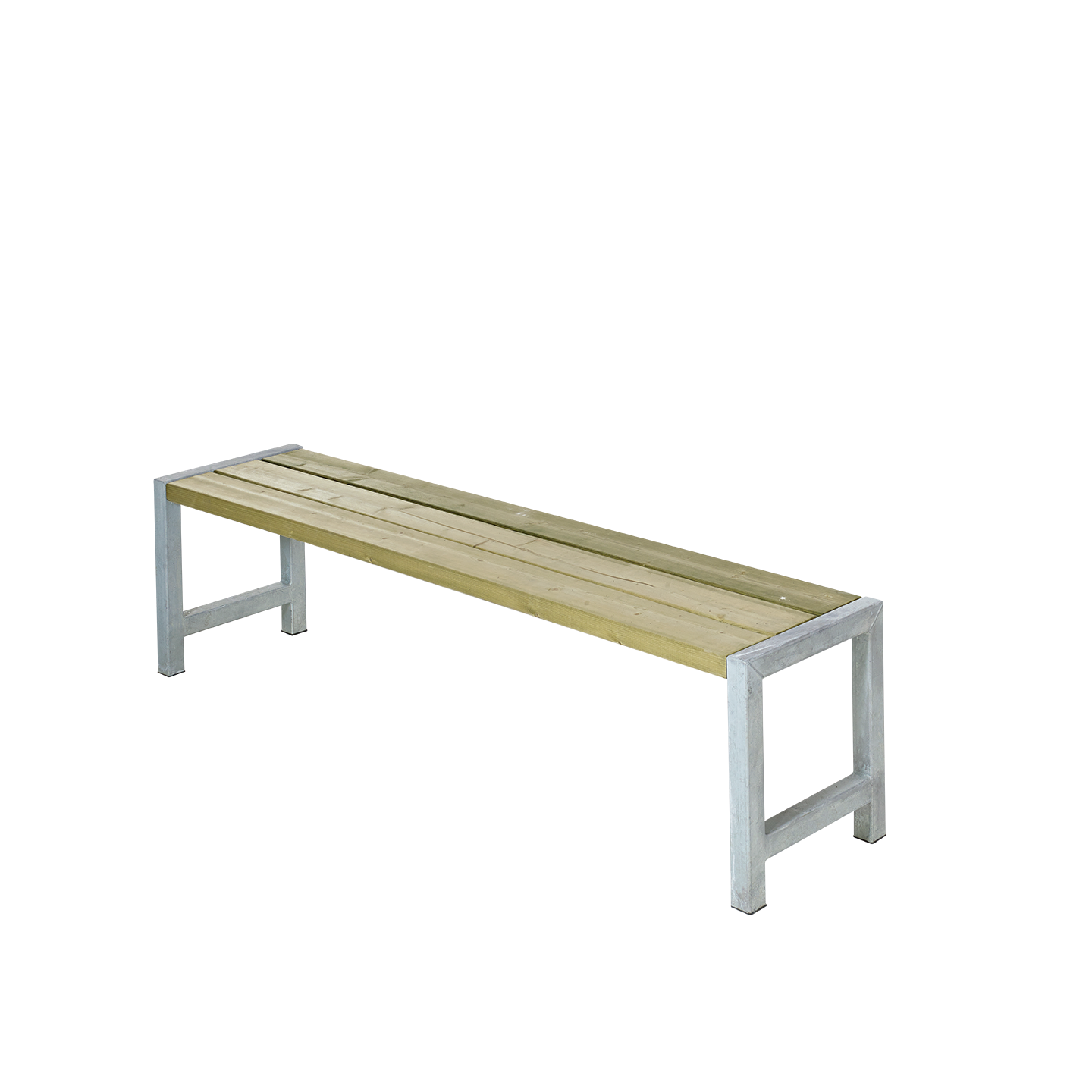 OSLO Gartenbank ohne Rückenlehne, Holz natur