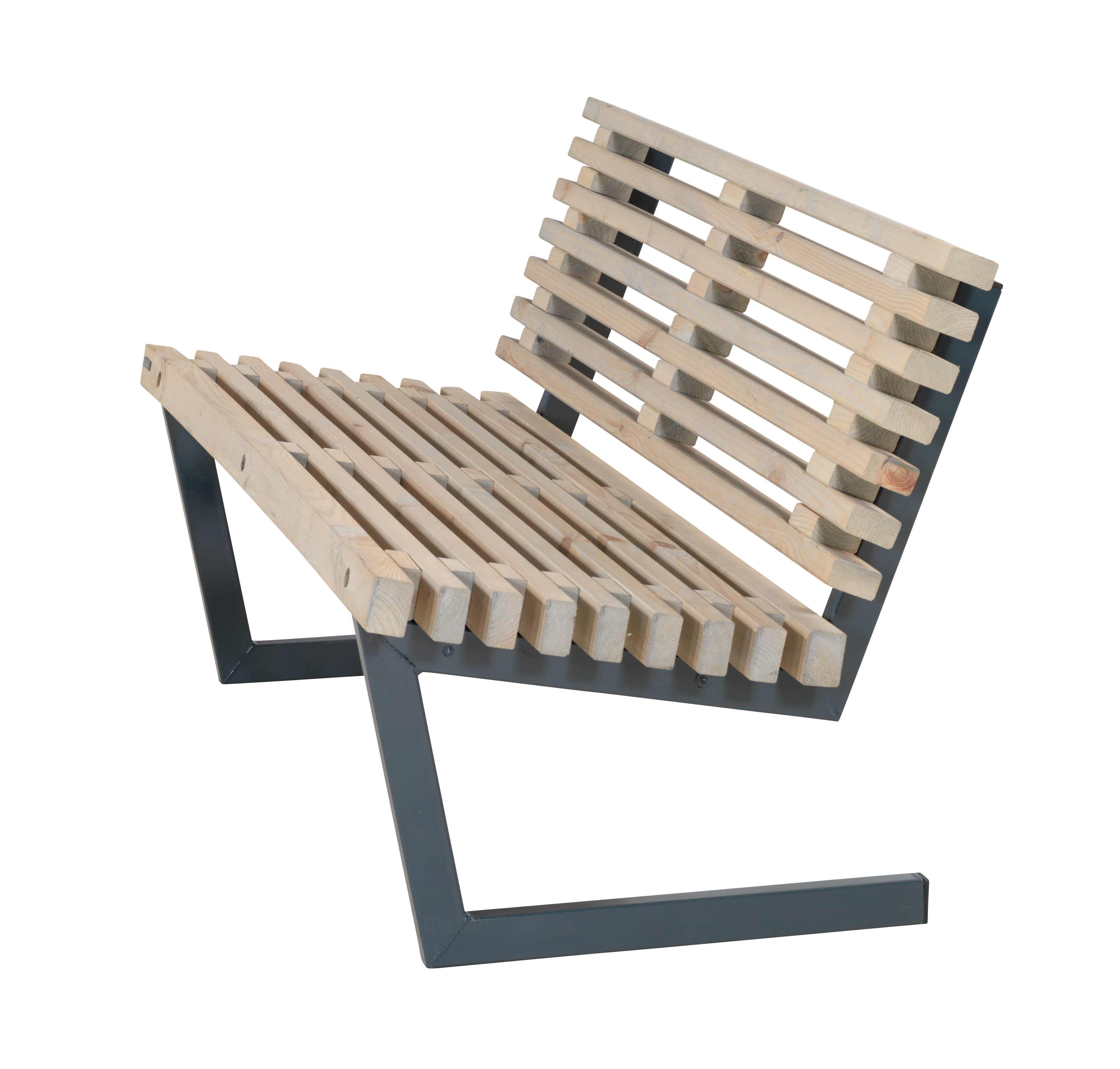 LOFT Design Gartensofa aus Holz, 138 cm breit