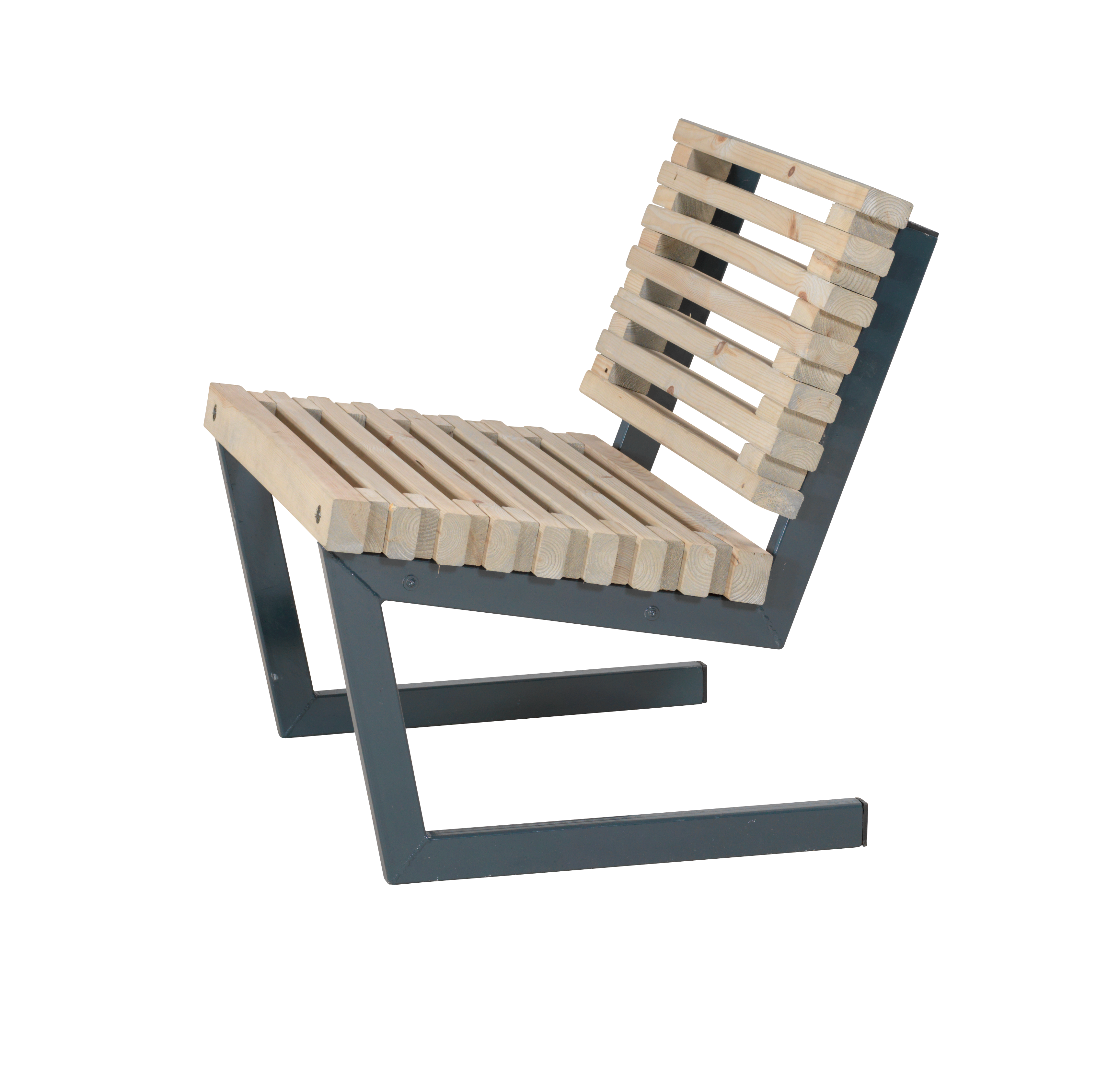 LOFT Design Gartensessel aus Holz, 75 cm breit