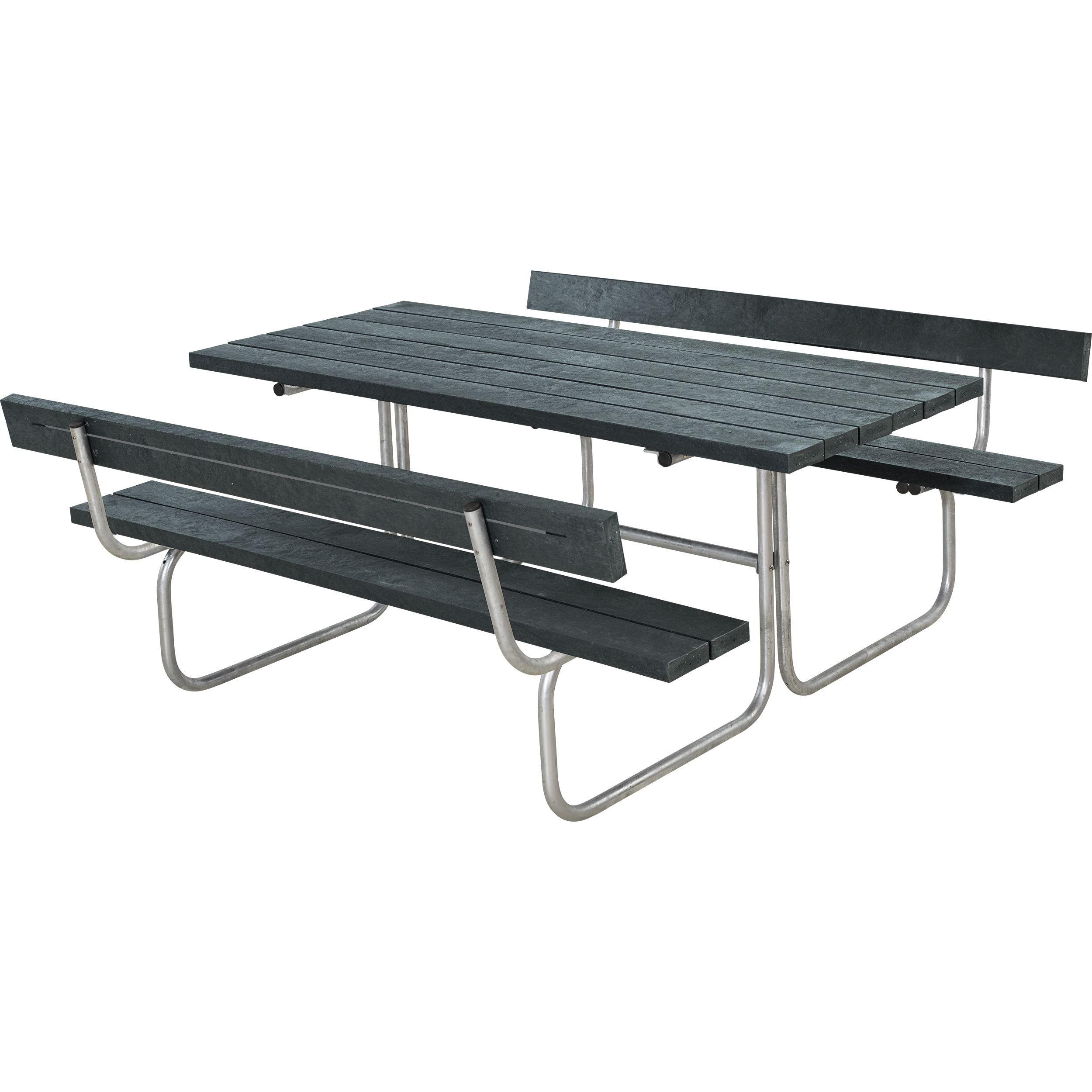 CLASSIQUE Outdoor-Sitzgruppe, ReTex grau, mit 2 Rückenlehnen