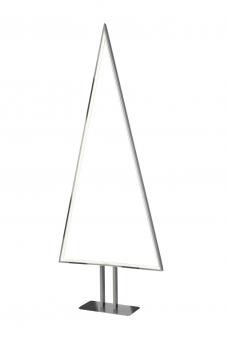 Moderne Leuchte Tannenbaum, LED, Weihnachts-Beleuchtung Silber/Aluminium | 100 cm