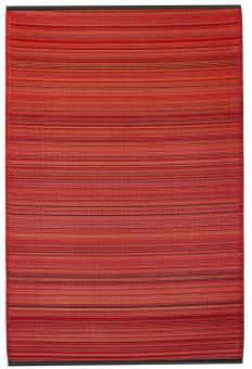 Outdoor-Teppich Cancun, Streifen rot 90 x 150 cm